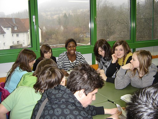 Francisca in der internationalen Gruppe